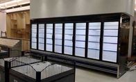 Mostra aberta comercial do supermercado do refrigerador de Multideck com porta de vidro